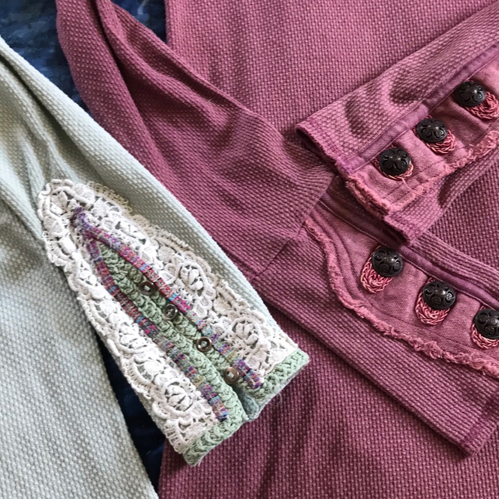 Free people Motor Cuff Mauve Thermal L